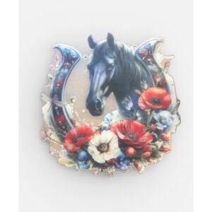 Diamond Paint Horse Horseshoe Floral DIY Plastic Diamond Painting Kit New